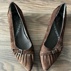 Brown Suede Women's Shoes
